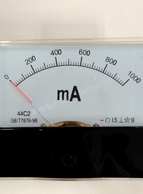 44C2 200MA 300MA 500mA 1000MA 2A 3A 10A 直流指针式电流毫安1A