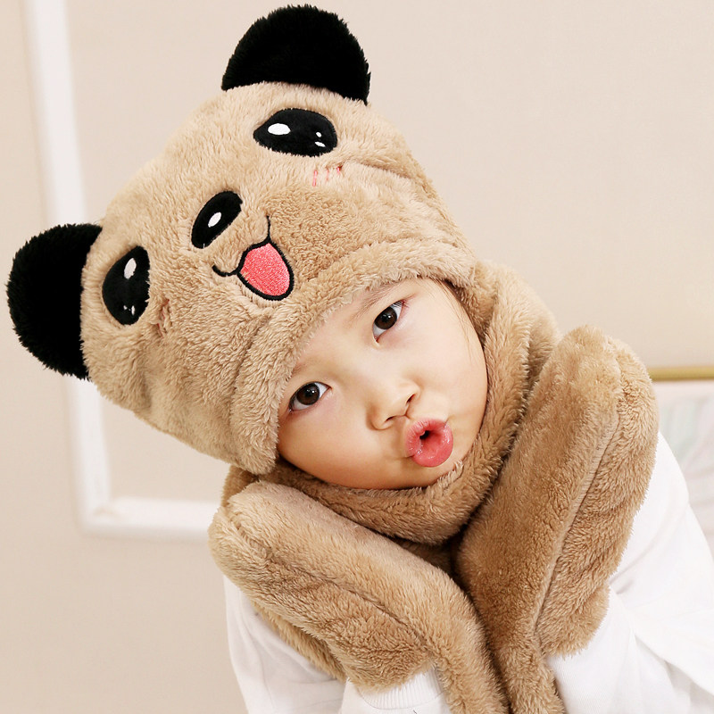 帽子围巾手套三件套装一体女童秋冬季保暖男儿童宝宝护耳围脖帽潮,服饰配件/皮带/帽子/围巾,帽子,淘宝优惠券,粉丝福利购,淘宝优惠卷