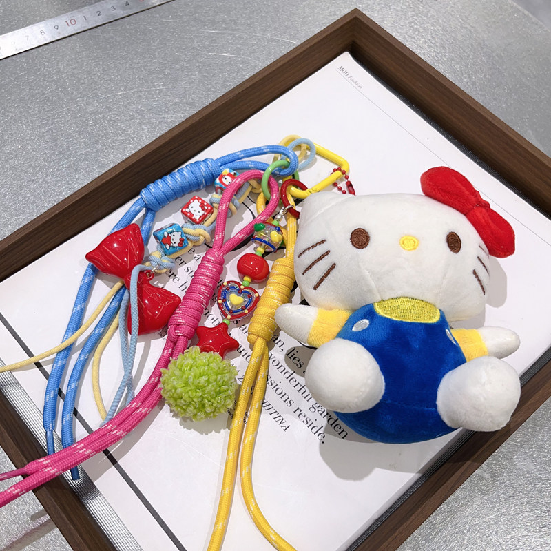 MIU系包包挂件kitty猫咪公仔毛绒玩偶汽车钥匙扣挂饰卡通可爱百搭