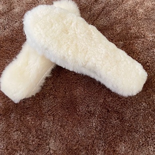 买二送一纯羊皮鞋垫皮毛一体整张羊毛鞋垫加绒加厚保暖鞋垫