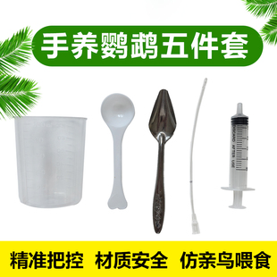 鹦鹉喂奶工具注射器专用勺子幼鸟鸽子奶粉针管喂食器软管刻度杯