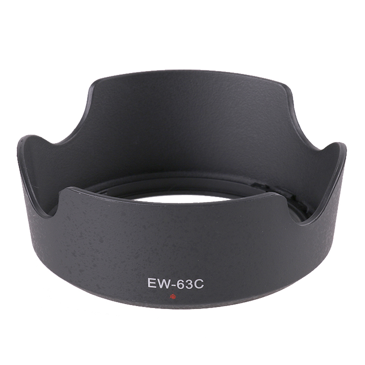 EW-63C 适用佳能18-55MM F/3.5-5.6 IS STM镜头遮光罩58mm可反扣