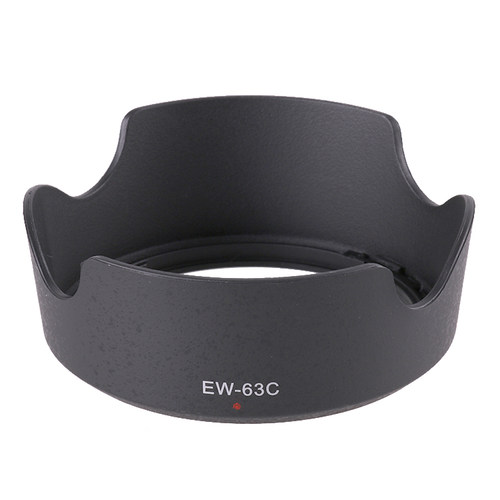 EW-63C 适用佳能18-55MM F/3.5-5.6 IS STM镜头遮光罩58mm可反扣