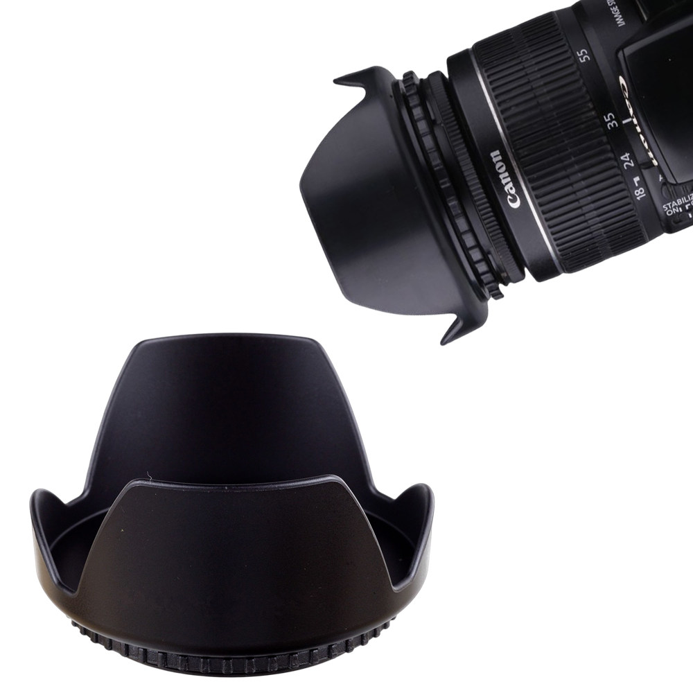 49/52/55/58/62/67/72/77莲花形花瓣螺口单反微单镜头通用遮光罩