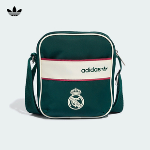 Adidas阿迪达斯皇马足球休闲文化实用撞色单肩挎包运动休闲KS8132