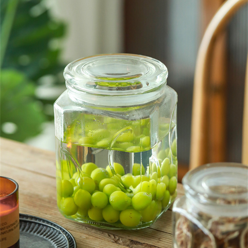 厨房茶叶糖果美式玻璃防潮密封罐