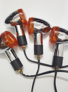 适用豪爵太子HJ125-8E-8C/GN125F-2F转向灯方向灯美式太子转灯