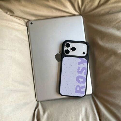 ins风波点英文黑边玻璃磁吸适用苹果小米iPhone17promax手机壳1613pro小米1415Pro华为mate80p90三星S25防摔