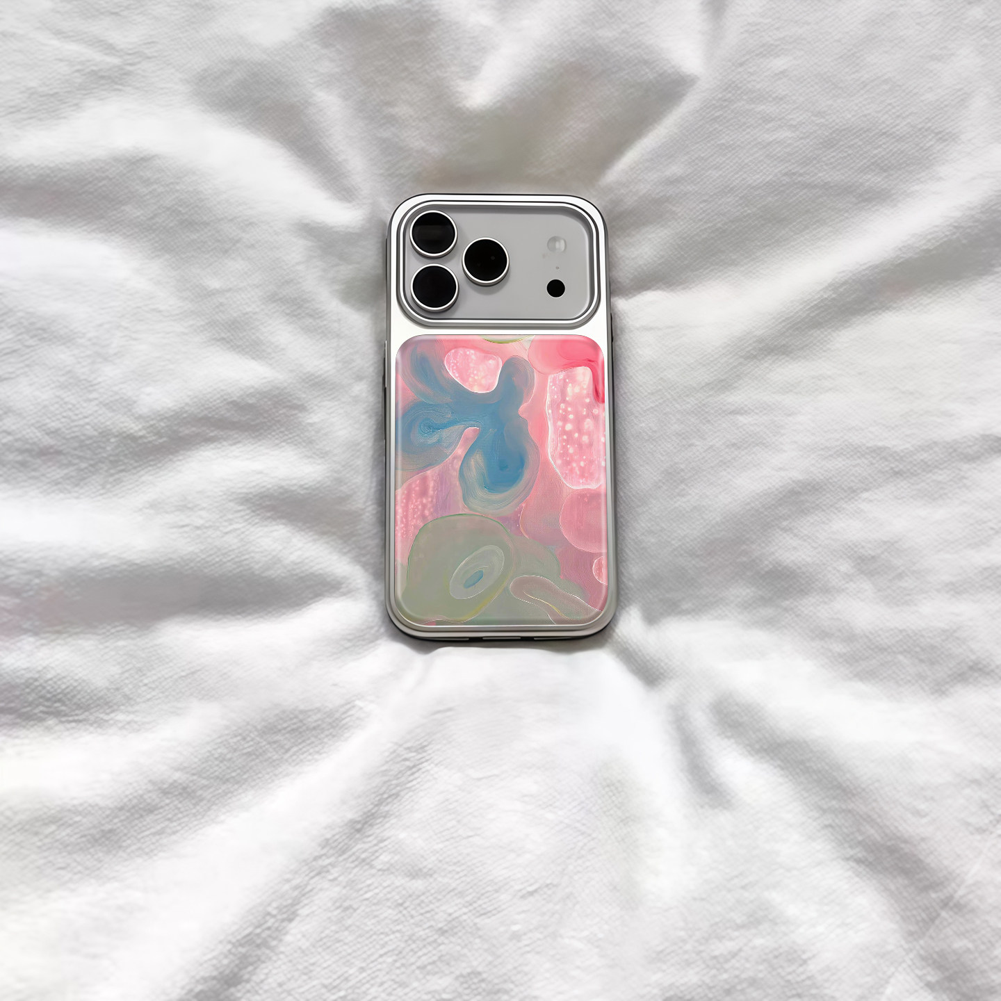 ins个性复古彩色流体电镀银磁吸适用苹果iPhone17promax手机壳1615pro小米1415Pro华为mate60p70三星S23防摔