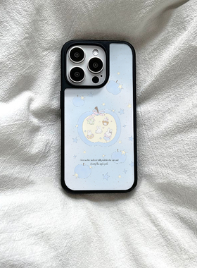 ins风卡通米菲兔亚克力黑边磁吸适用苹果iPhone16promax手机壳1312pro小米1415Pro华为mate60p70三星S23防摔