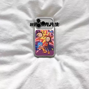 ins风可爱蒙娜小魔女电镀银磁吸适用苹果iPhone17promax手机壳1615pro小米1415Pro华为mate60p70三星S23防摔