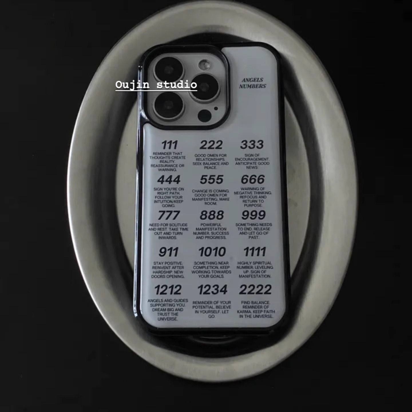 幸运数字生命密码亚克力黑边磁吸适用苹果iPhone16promax手机壳1312pro小米1415Pro华为mate60p70三星S23防摔