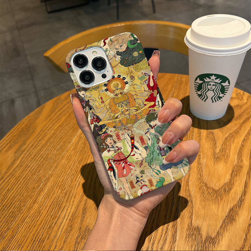 千里千寻ins动漫菲林软壳适用苹果手机壳iPhone14promax12硬壳11全包13小众保护套XR磨砂7半包高级感8新款XS