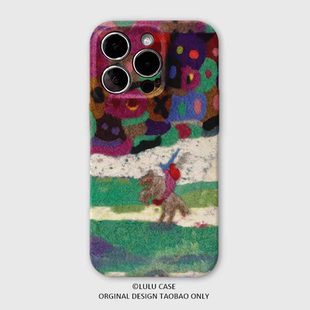 抽象骑士出征适用iPhone16promax苹果15小米15pro新款mate60华为p70enova12菲林手机壳opporeno13vivox100