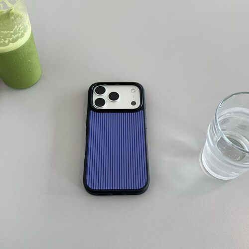 ins风简约个性条纹黑边软壳磁吸适用苹果iPhone17promax手机壳1615pro小米1415Pro华为mate60p70三星S23防摔