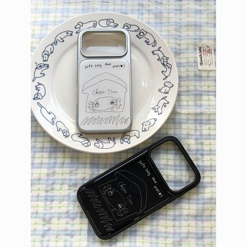 ins风简笔线条ins黑银边滴胶手机壳适用苹果iPhone17promax高级感保护套小众16plus亮面15pro14防摔简约13pro