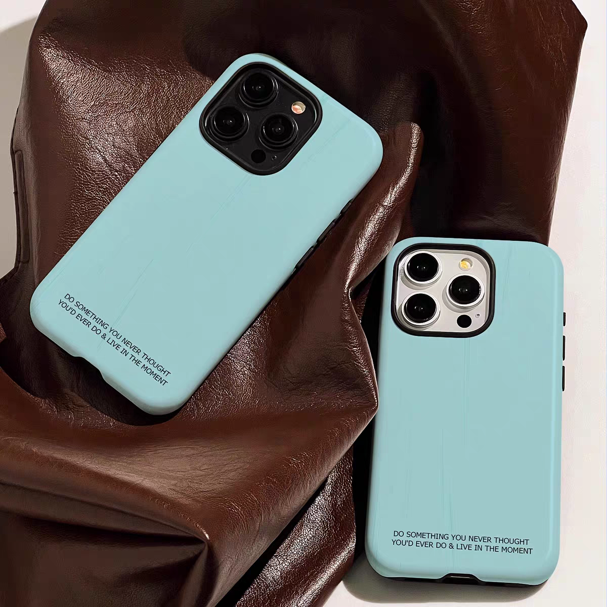 蓝色英文韩国菲林壳二合一苹果16promax手机壳iPhone15新款14promax磨砂13pro高级13防摔12日韩11创意保护壳