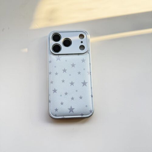 ins韩系小众星星皮质适用于苹果小米iPhone17promax全包手机壳1613pro小米1415Pro华为mate60p70荣耀vivo防摔