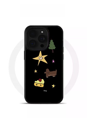 ins可爱复古小动物黑边软壳磁吸适用苹果iPhone17promax手机壳1615pro小米1415Pro华为mate60p70三星S23防摔