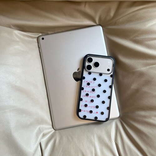 ins风可爱个性波点肤感液态软边大孔手机壳适用苹果iPhone17promax高级感保护套小众16plus15pro14防摔13pro