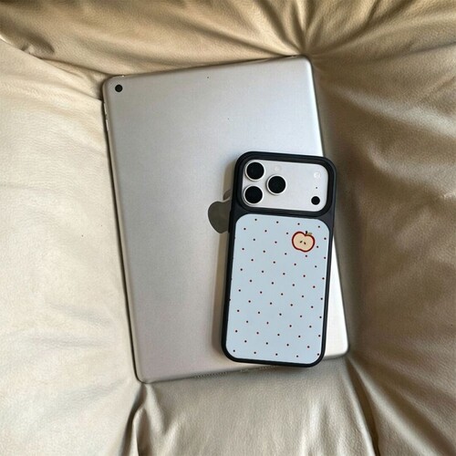ins风波点水果黑边玻璃磁吸适用苹果小米iPhone17promax手机壳1613pro小米1415Pro华为mate80p90三星S25防摔