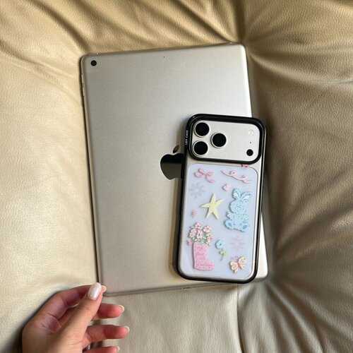 包相机键ins可爱小兔插画适用苹果17promax手机壳iPhone16/15Pro/13防摔蓝框亚克力透明保护套ins可爱12磨砂