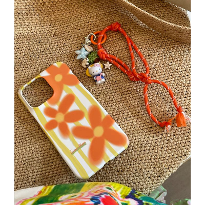 原创个性ins夏日花朵苹果手机壳菲林壳适用iPhone15pro/14promax/13/14plus手机壳苹果12mini硬XS/8保护套16