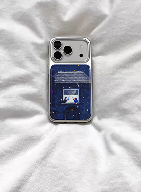 ins风氛围感冬日咖啡电镀银磁吸适用苹果iPhone17promax手机壳1615pro小米1415Pro华为mate60p70三星S23防摔