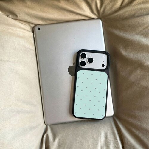 ins风薄荷星星黑边玻璃磁吸适用苹果小米iPhone17promax手机壳1613pro小米1415Pro华为mate80p90三星S25防摔