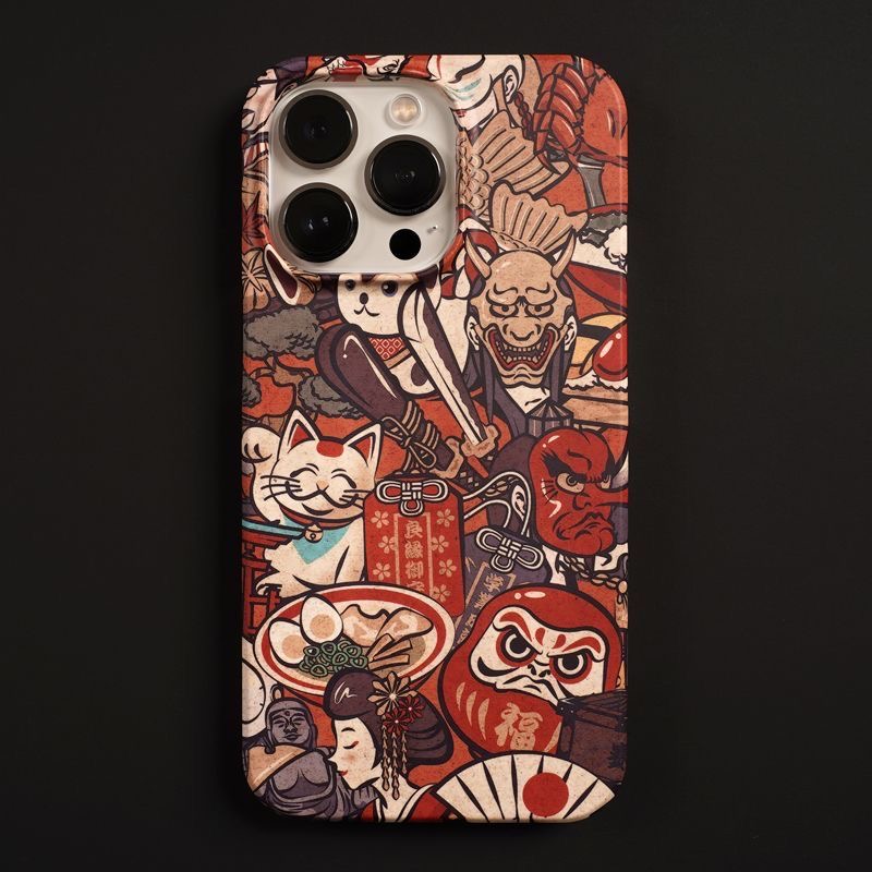 原创漫画日系苹果14手机壳iPhone13pro菲林12亮面11全包xr硬壳plus男女8plus情侣xsmax艺术ins7p新款XR亮面