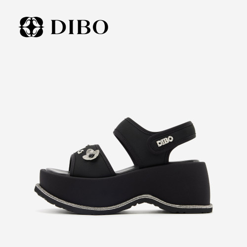 DIBO碲铂增高厚底凉鞋女