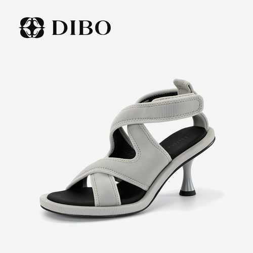 DIBO碲铂高跟纯色时装凉鞋女