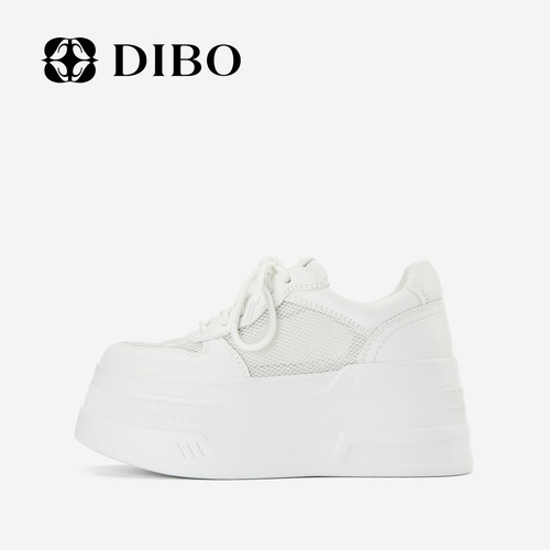 DIBO碲铂商场同款厚底增高板鞋女