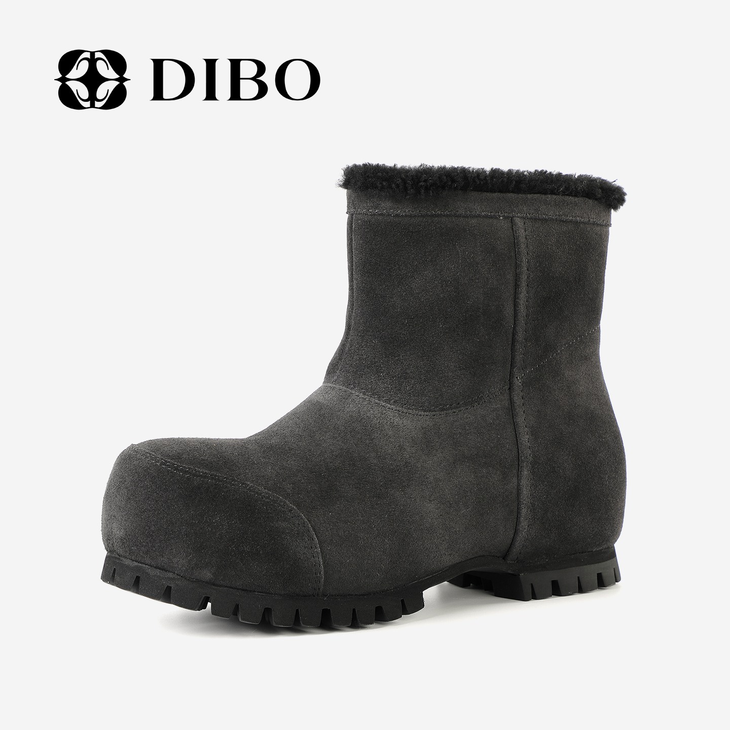 DIBO碲铂时尚厚底羊毛毛雪地靴