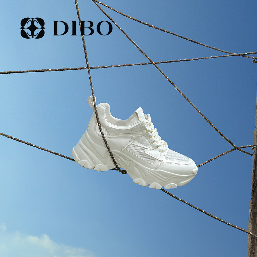 dibo碲铂厚底运动鞋夏季新款增高女鞋ins潮百搭时尚休闲鞋