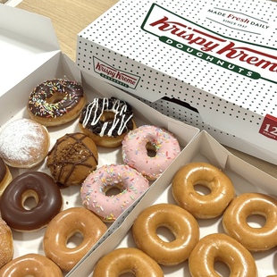 Krispy Donut甜甜圈西点面包点心下午茶甜点早餐 Kreme泰国代购