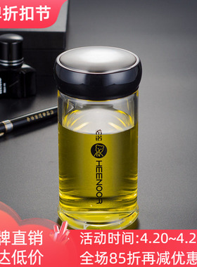 希诺单层玻璃杯加厚办公便携泡茶喝水杯子XN-6005/6006/6007/6008