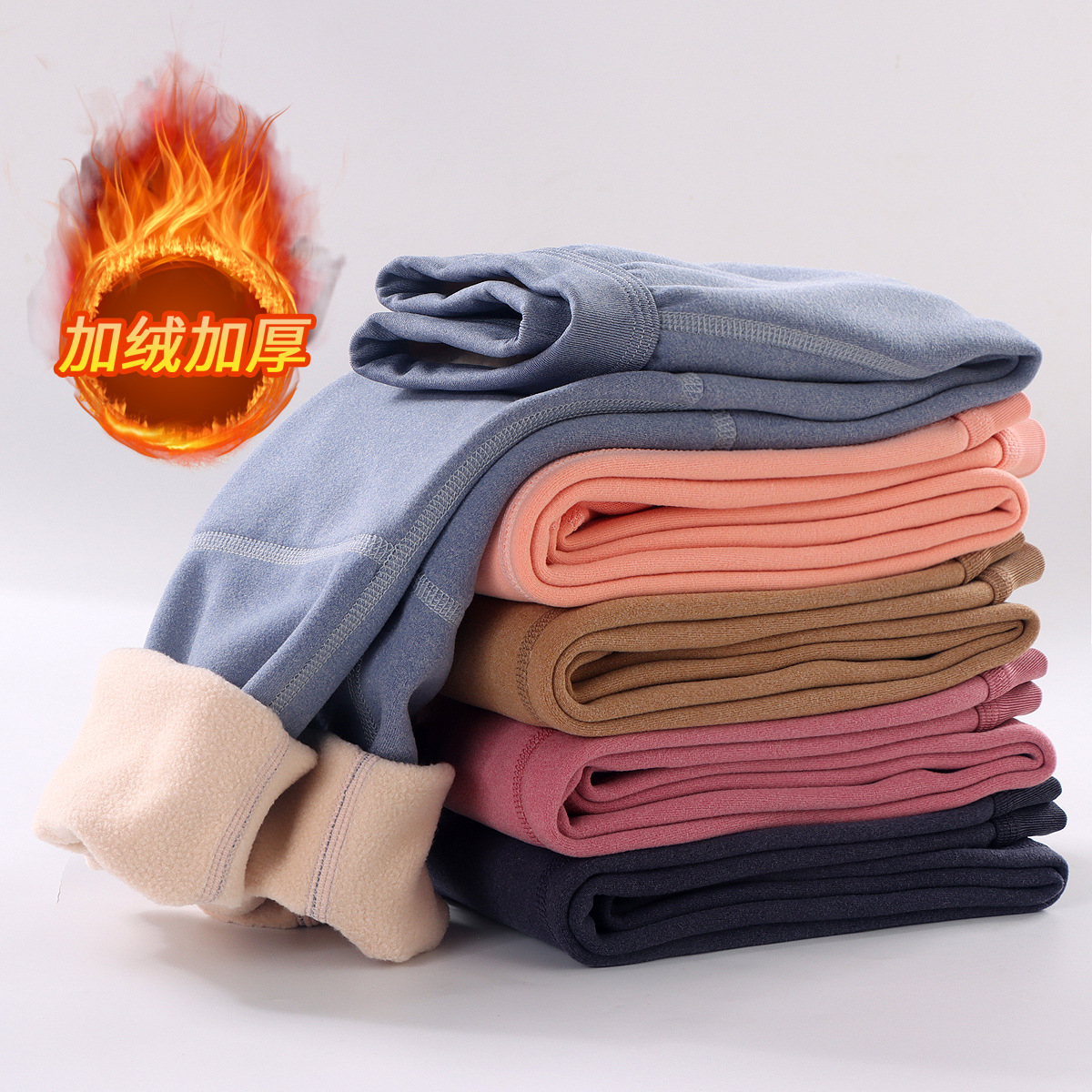 儿童冬季加绒加厚保暖裤