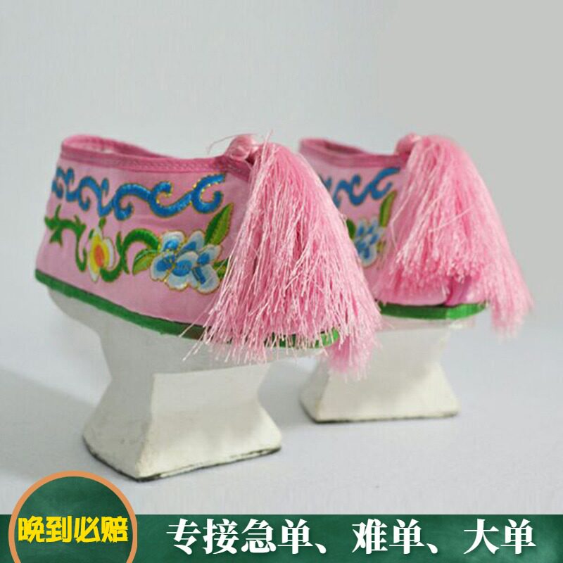 古代清代格格鞋花盆底鞋贵妃太后甄嬛娘娘旗鞋女绣花鞋子出租租赁