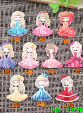 美少女人工耳蜗套配件硬贴公仔