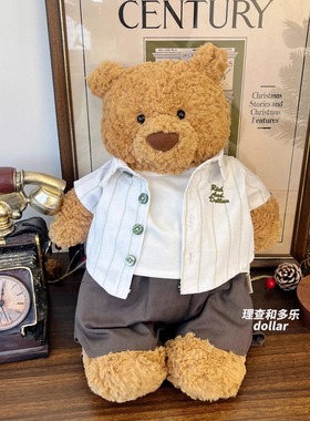 Jellycat巴塞罗熊衣服笨笨熊日韩版学院小熊衣服衬衫nici玩偶娃衣