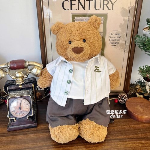 Jellycat巴塞罗熊衣服笨笨熊日韩版学院小熊衣服衬衫nici玩偶娃衣