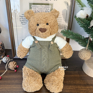 巴塞罗熊衣服jellycat邦尼兔衣服nici玩偶衣服圣诞丹麦背带裤