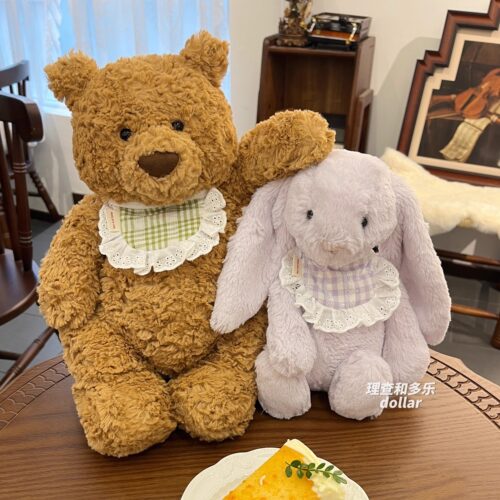 Jellycat巴塞罗熊围兜西高地邦尼兔小猪steiff小熊围兜宠物口水巾
