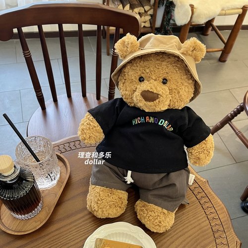 Jellycat娃衣套装巴塞罗熊衣服裤子短袖嘉尔同款steiff玩偶情侣装