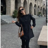 BIABETTY薄款 冲风衣夹克外套欧美大牌英伦风高端品质专柜正 中长款