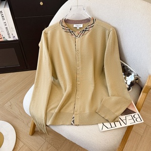 英伦老钱风成熟高雅羊毛针织开衫