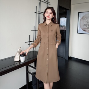 高端英伦气质显瘦修身女装棉质秋冬连衣裙BIABETTY欧美专柜正品