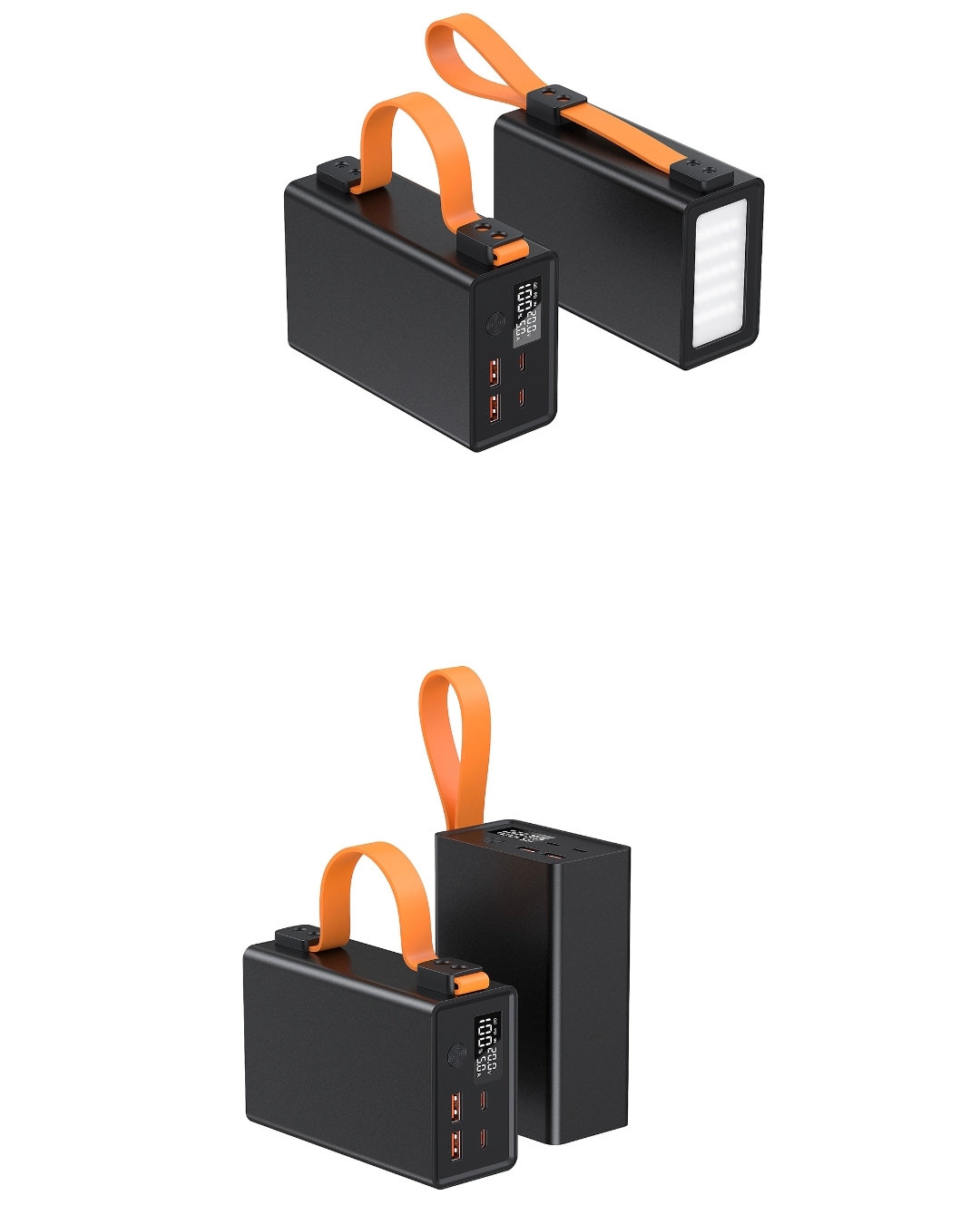 8-10-12节21700双向PD100/160w充电宝套件数显铝壳手机电脑带均衡