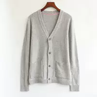 Mẫu áo len thu đông cổ chữ V len dệt kim nam 9863 - Cardigan áo khoác cardigan nam